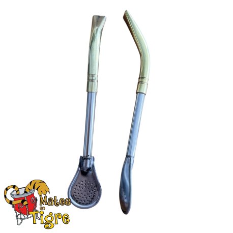 Bombilla cuchara de bronce