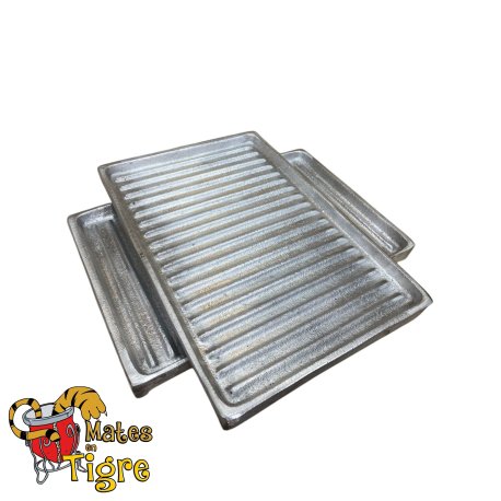 Plancha fundicion aluminio 31x19cm