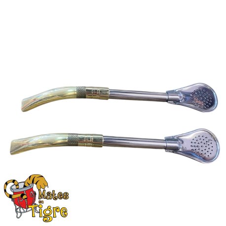 Bombilla cuchara de bronce