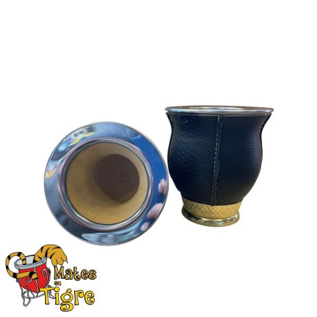 Mate calabaza doble metal